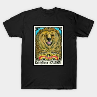 CAUTION Grizzly Bear Totem T-Shirt